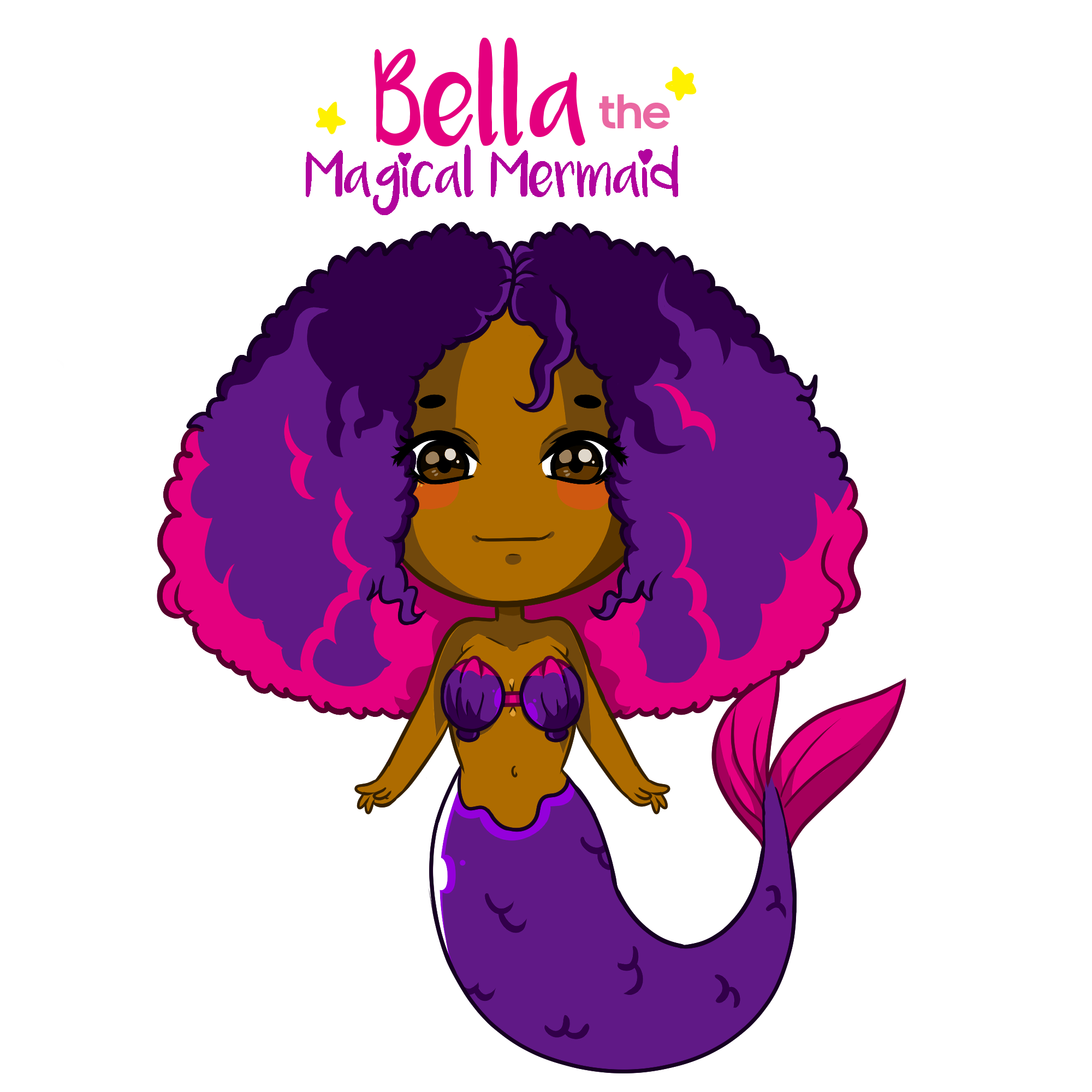Bella The Magical Mermaid - Short Sleeve Tshirt